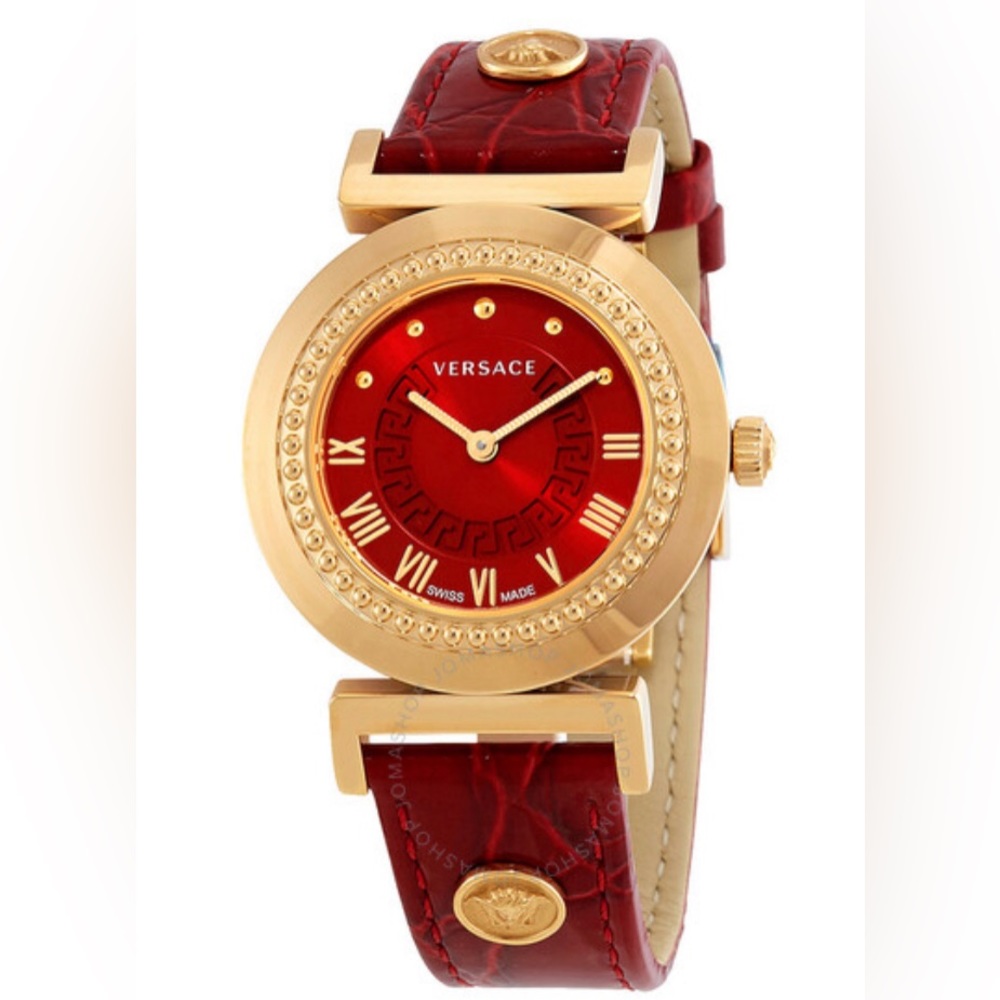 VERSACE Vanity Red Dial Ladies Watch